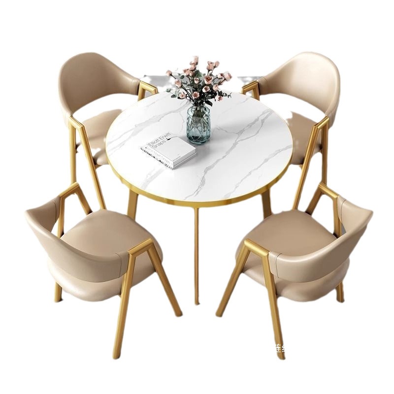 Fábrica directa simple moderna mesa de recepción mesa y silla de oficina de ocio leche té café alquiler casa