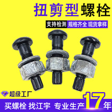 10.9S级扭剪型高强螺栓 M20现货高强度扭剪连接副 钢结构扭剪螺栓