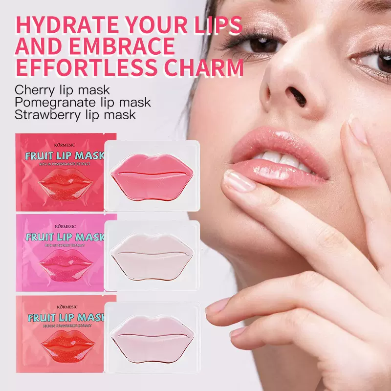 KORMESIC淡化唇纹补水水果唇膜Labial membrane跨境外贸厂家批发