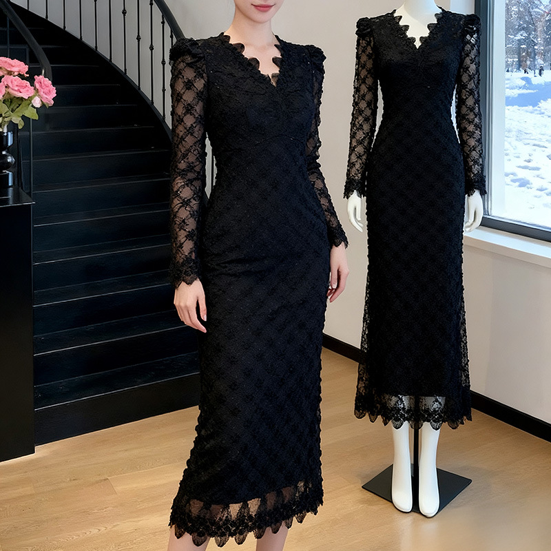 C-4580# 法式复古千金风...