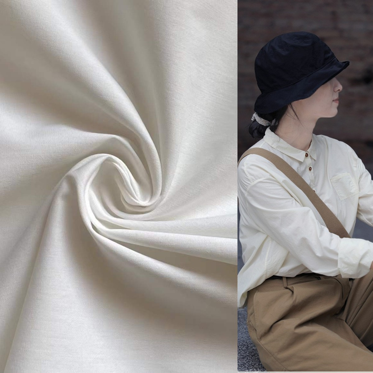 【热销春夏款】40S棉锦弹力府绸 衬衣裙衣时装弹力抗皱修身面料