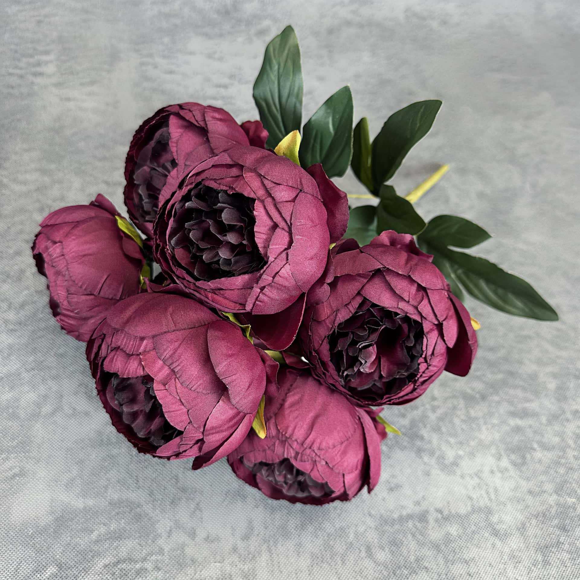 Simulación de 7 flores de peonía decoración de boda decoración de flores de seda hechas a mano transfronterizas adornos de flores falsas al por mayor