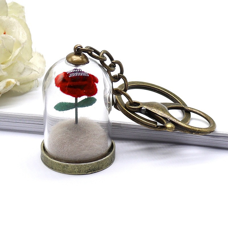 Rose keychain (send box)