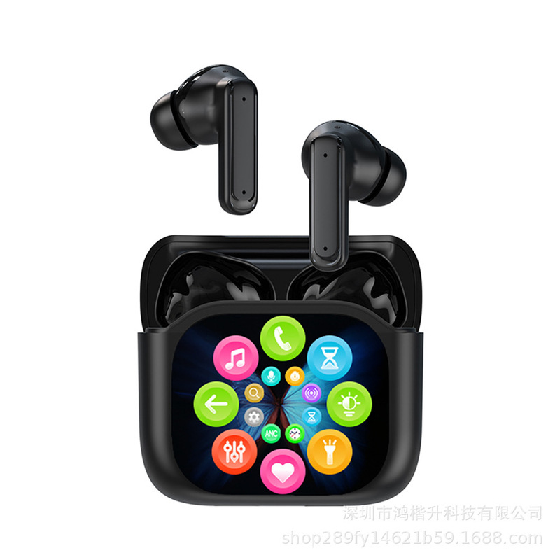 LED全彩触屏蓝牙耳机TWS运动无线入耳式降噪BY16ANC+ENC黑科技|undefined