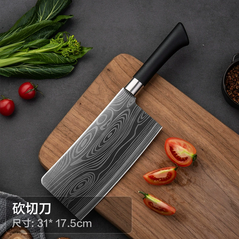 Немецкая кухня Kitz Kitchen Damascus лазерная полнота стали набор мебель сталь сталь стальной слот нож