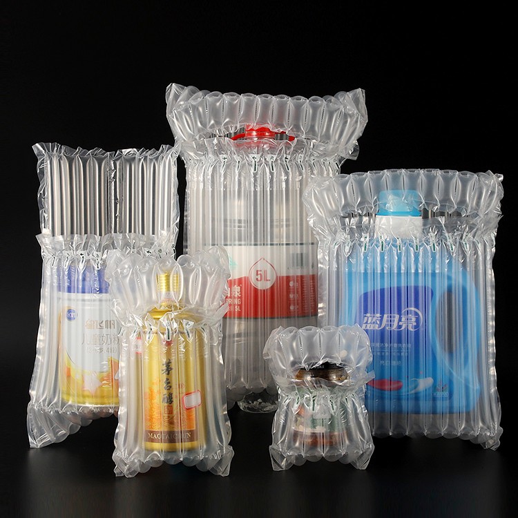 防震打包充气袋包装子蜂蜜气泡柱奶粉罐红酒包装袋ll缓冲防摔