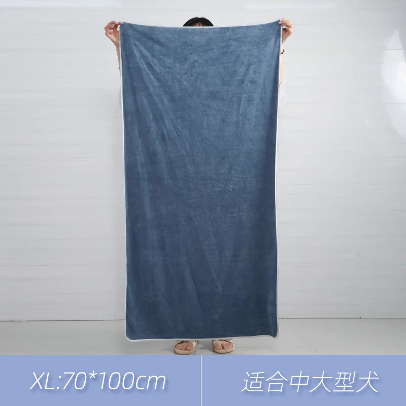 Toalla absorbente para mascotas Super absorbente de secado rápido gran pelo antiadherente Baño de gato especial Golden Retriever suministros Toalla de baño para perros