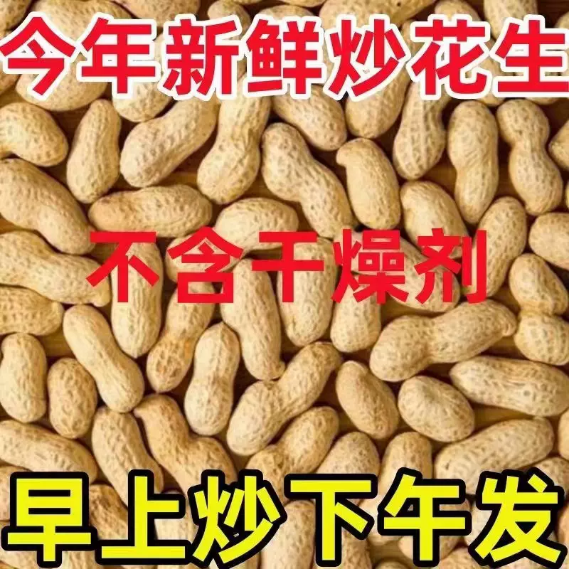【炒发】新农家原味炒花生铁锅带壳熟花生花生现炒农家自产