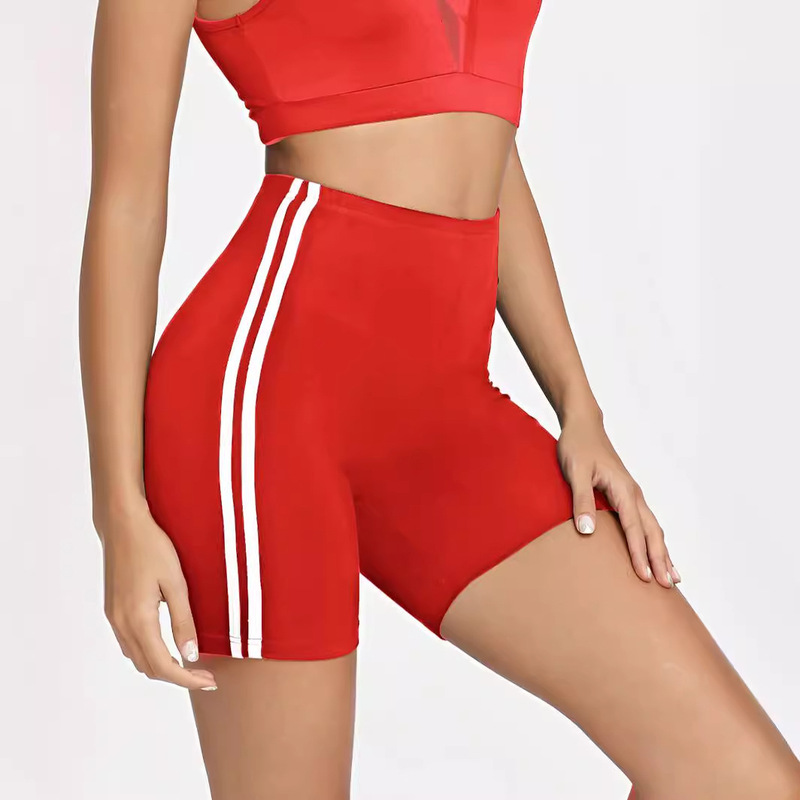 2024 Summer Cross-border New European and American Amazon Independent Station AliExpress Women's High Waist Bicycle Sports Shorts