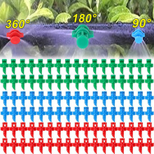简易折射微喷头蓝90绿180红360度雾化草坪果树折射头降温喷雾喷头