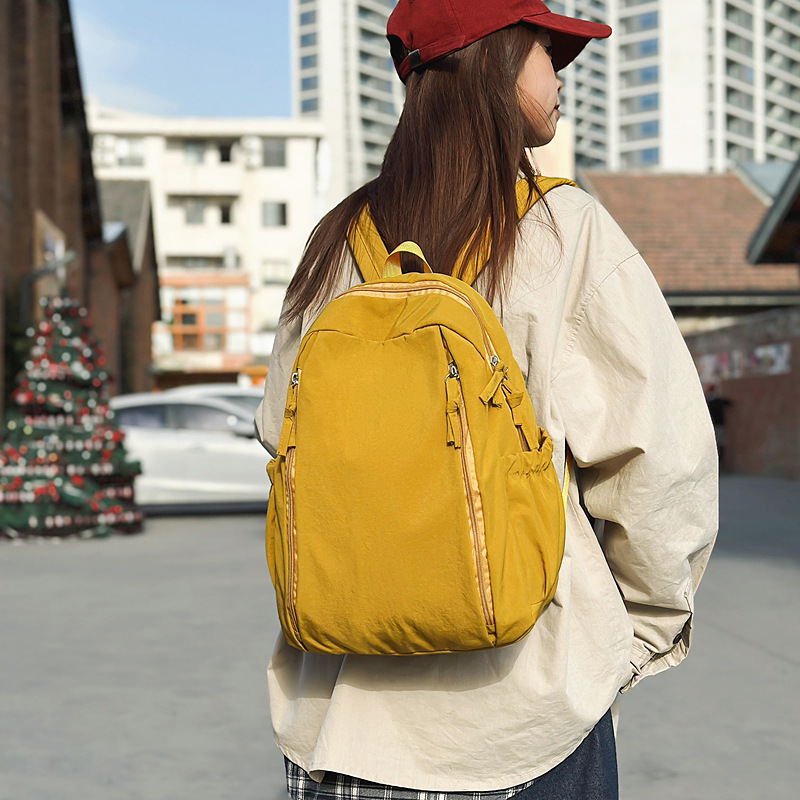 Estudiantes de secundaria retro estadounidenses, bolsos de lona, bolsos de hombro, estilo de alojamiento original, gran capacidad, 100 mochilas escolares, mochilas casuales