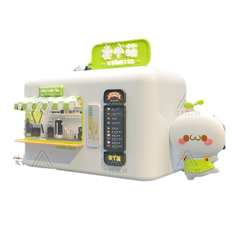 Cabina de manzana Sala móvil Lugar escénico al aire libre Kiosco de bocadillos Calle comercial Almacén espacial Tienda Kiosco de bocadillos y bebidas