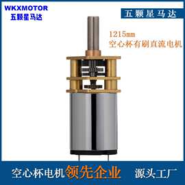 6v微型直流电机24v小马达1215空心杯3V减速精密电动机