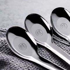 非磁性ステンレス鋼スプーン家庭用スープスプーン平底スプーンベビー食器スイカスプーン