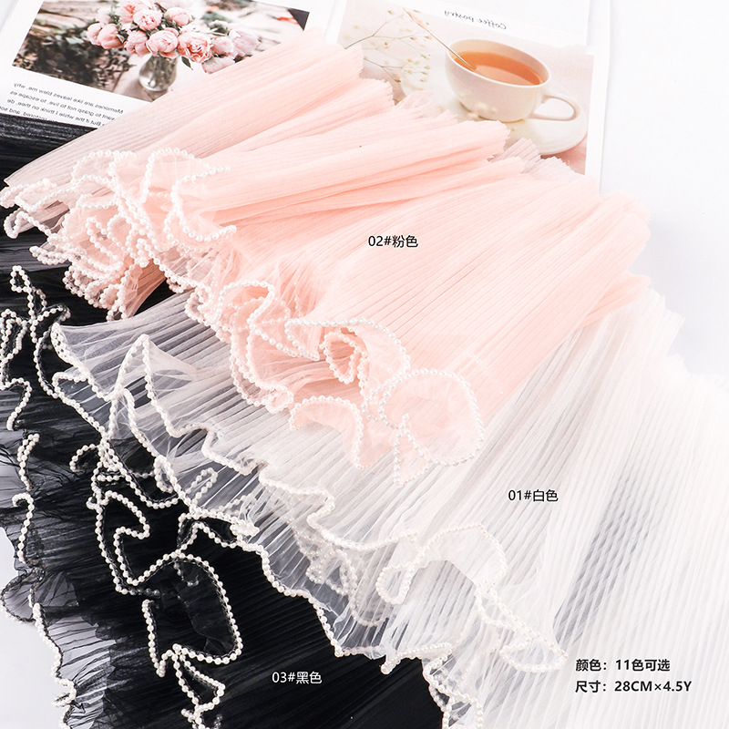 Papel de embalaje para flores con perlas onduladas, unilateral, de malla, para floristería, transfronterizo, al por mayor