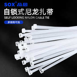 自锁式尼龙扎带绑带塑料4*200束线扣式捆批发国非标耐用耐高温