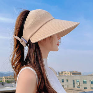 大きなひさし サンバイザー レディース 紫外線カット 夏用 