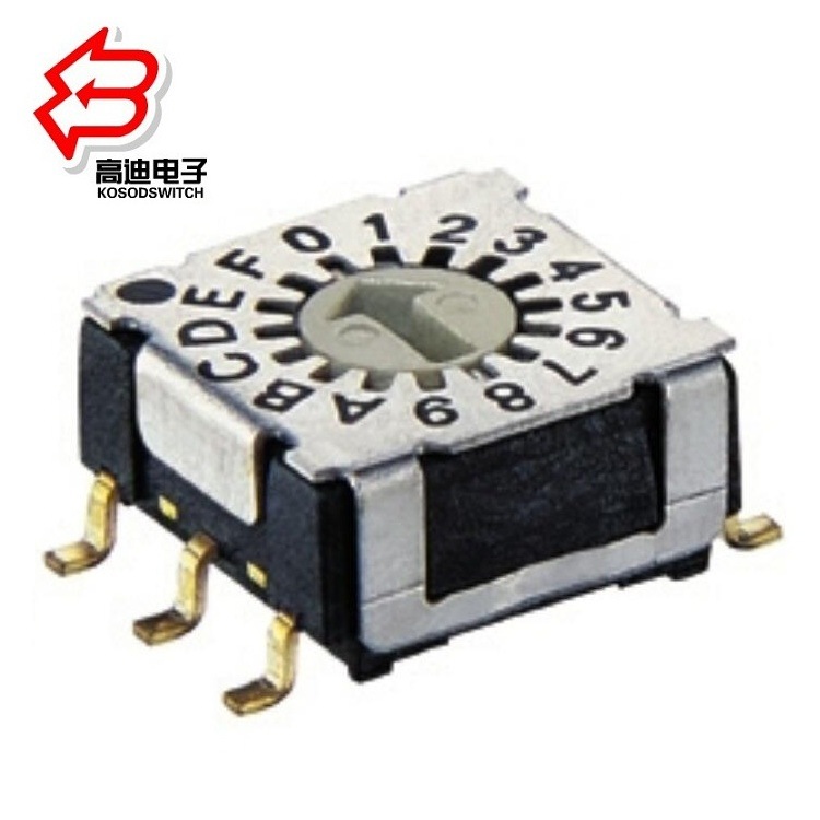 计算机贴片编码旋转开关 医疗贴片波段旋转开关 智能旋转拨动开关