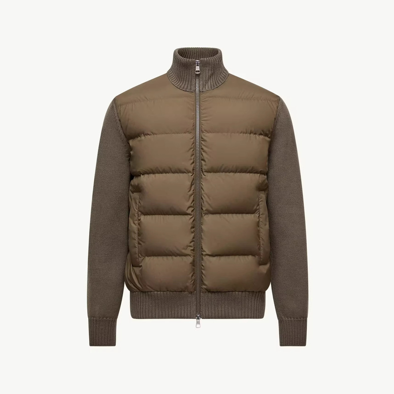 Cross-Border Winter Cotton-Padded Jacket with Long Sleeves and Stand-Up Collar Sweater Jacket Casual Warm Cotton Jacket European and American Foreign Trade Men's Clothing