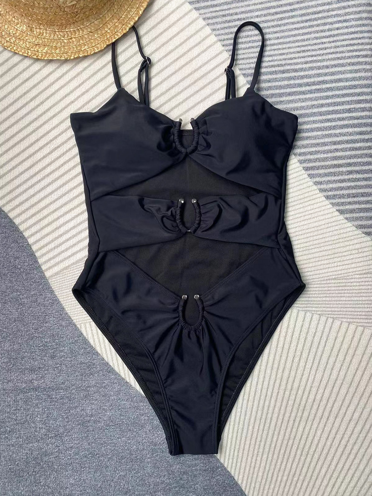Swimming Occasion Women's Sexy Solid Color 1 Piece One Piece Swimwear