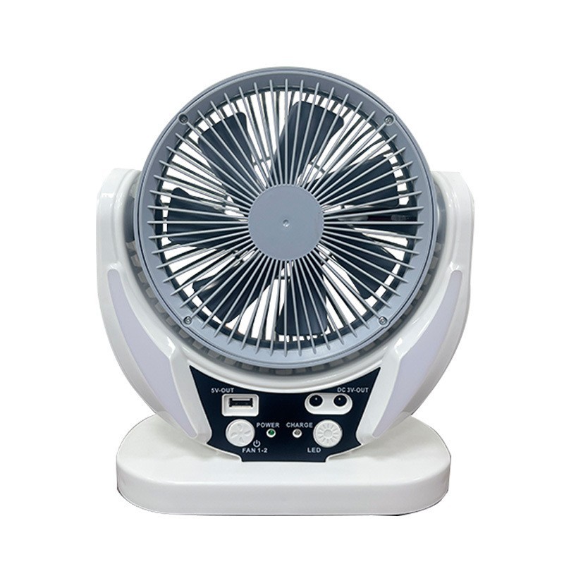 Ventilador de escritorio doméstico al aire libre de escritorio transfronterizo consumo de energía de primera clase, portátil de Segunda marcha con luz, ventilador solar de 6 pulgadas image 6