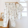 Lapel magpie climbing three-piece set--H