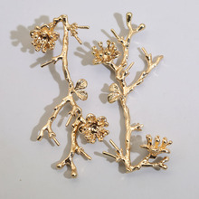 古风DIY饰品配件纯铜铸件大树枝树杈手工自作新娘妆头饰材料批发