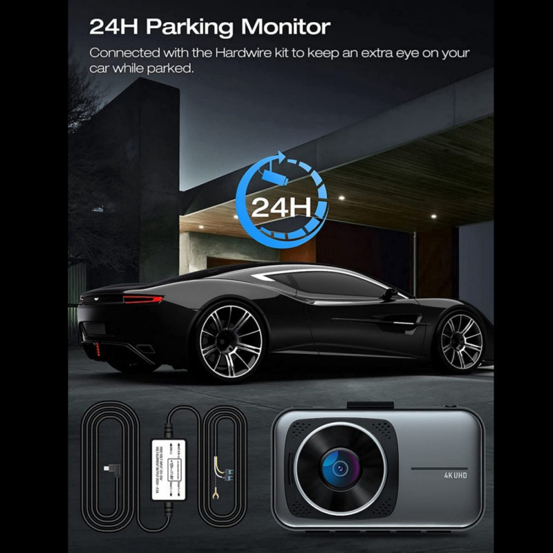 2025跨境新款行车记录仪4K行车记录仪前后双录高清5GWiFiDash cam|undefined