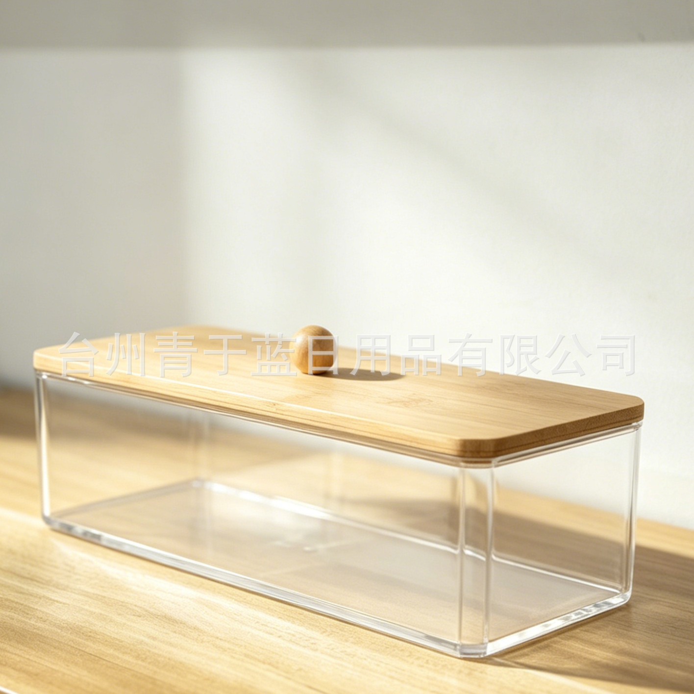 Caja de almacenamiento transparente a prueba de polvo con cubierta de escritorio dividida en paneles para organizar artefactos mágicos de maquillaje de algodón taiwanés para emitir decoraciones de caja de almacenamiento image 7