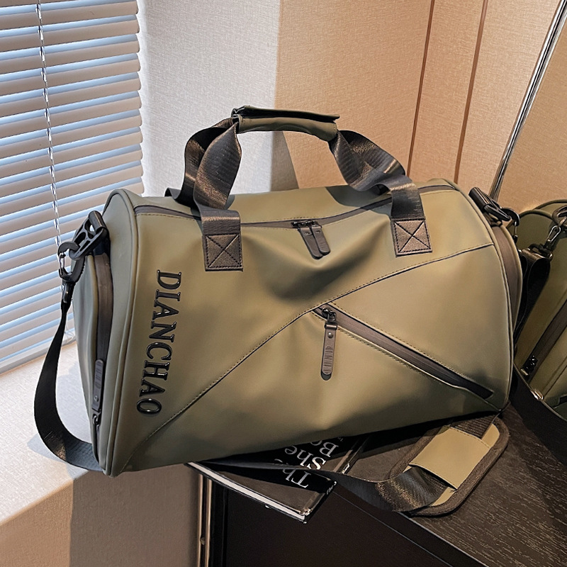 Sports capacious sports bag for swimming wet and dry separation