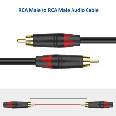 蓮花同軸音頻線SPDIF電視5.1聲道數字電視接功放音箱低音炮連接線