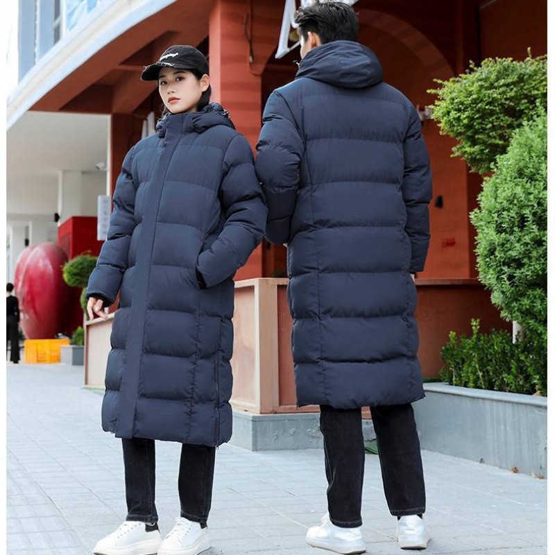 Winter sports cotton coat for men, Chinese team cotton jacket, fleece-lined, thickened, over-the-knee, winter training coat, sports student training jacket for women