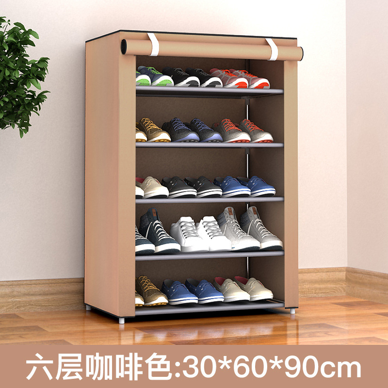 Zapatero simple de varias capas, combinación de estantes para zapatos para el hogar, almacenamiento en la entrada, zapatero a prueba de polvo, almacenamiento y organización para dormitorios, zapatero pequeño
