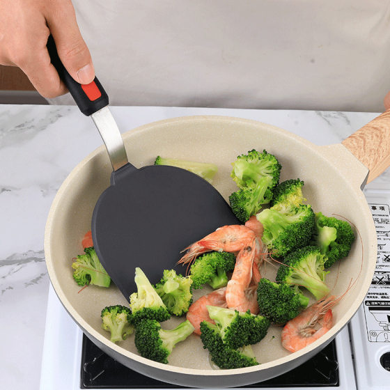 Silicone Cooking Utensils Teppanyaki Cooking Shovel Non-stick Pan Silicone Pancake Yazi Shovel Cross-border Hot Sale