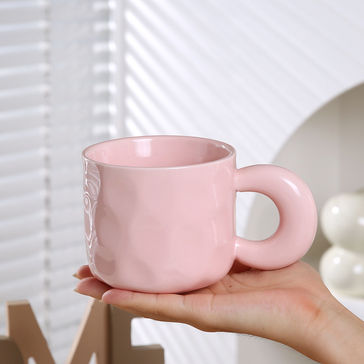 Casual Lindo Multicolor Color Sólido Cerámica Cuchara Taza 1 Juego display picture 22