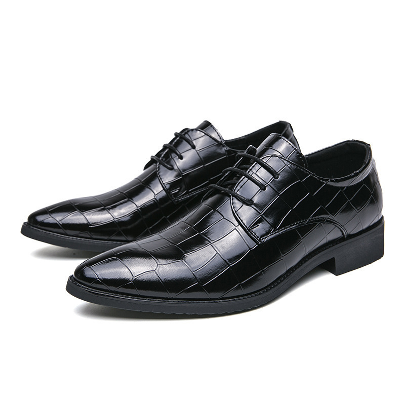 2025 zapatos de cuero de hombre de piedra de negocios zapatos casuales de gran tamaño para hombre británico novio zapatos de boda image 7