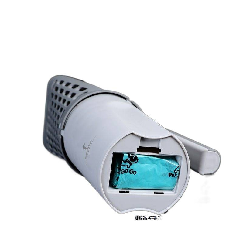 Almacenamiento integral de mascotas portátil de arena para gatos, limpieza de arena para gatos, arma mágica para gatos con bolsa de basura 2 - en - 1