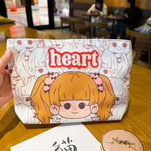 韩版卡通帆布包女大容量拉链化妆品收纳袋厂家批发护肤品收纳小包