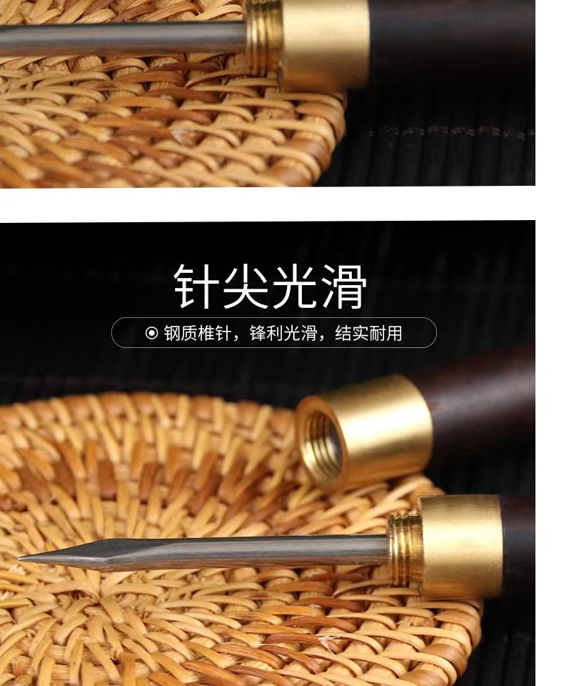 Stainless Steel Moxa Stick Extender with Ash Scraper Handheld Warming Moxibustion Tool for Home Use in use