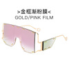 Overall, sunglasses, glasses solar-powered, suitable for import, punk style, European style