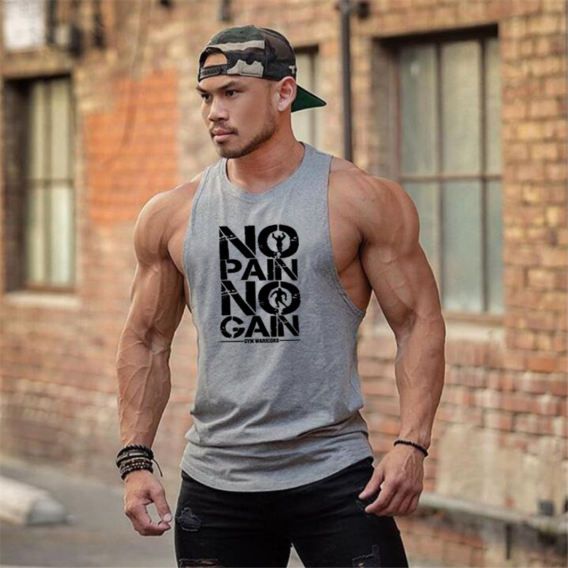Men Gym Muscle Bodybuilding Sleeveless Shirt Sport Tank Top Fitness Vest |  eBay