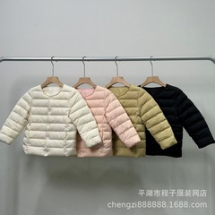 儿童新国标90%白鸭绒轻薄羽绒服内胆中大童女童男童宝宝外套校服