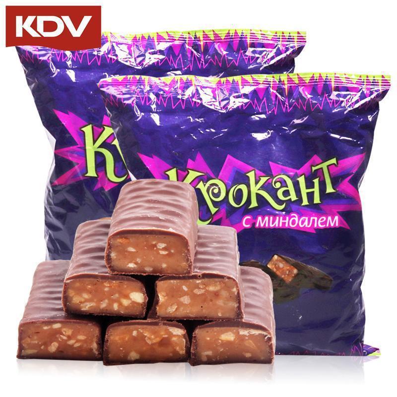 巧克力批发KDV紫皮糖食品夹心糖果零食喜糖跨境电商工厂批发厂|ru