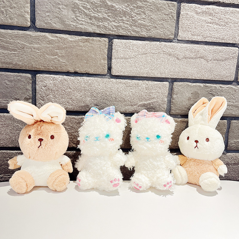 Cute Rabbit Plush Women's Keychain display picture 2