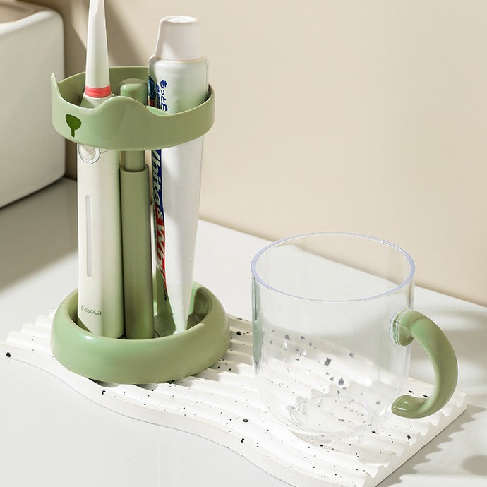 Estante de cepillo de dientes eléctrico doméstico ajustable cepillo de dientes enjuague taza de enjuague porta taza de enjuague creativo para estudiantes dormitorios