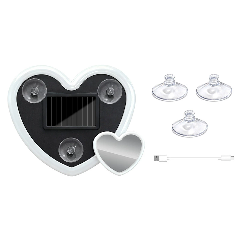 LED lights solar-powered heart shaped, new collection