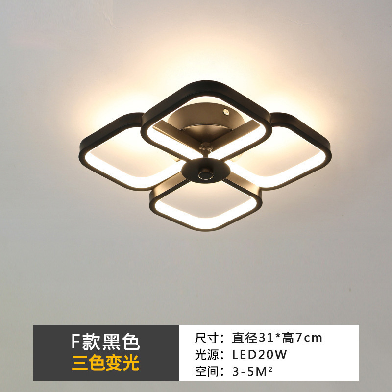 跨境北欧简约灯过道吸顶灯卧室替换楼梯阳台玄关灯具灯led圆圈主|undefined