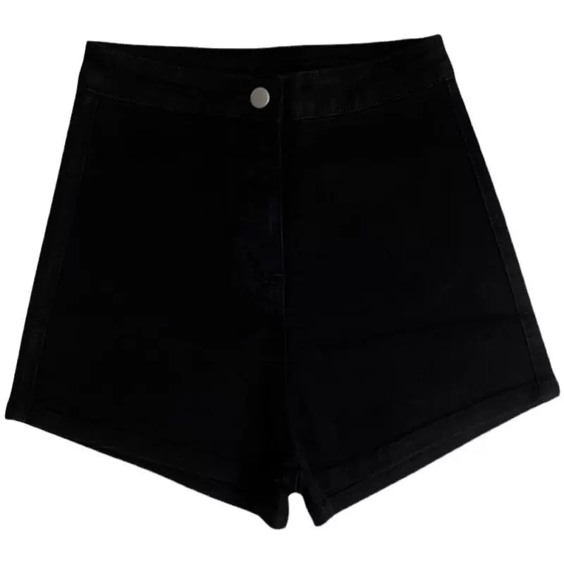 shorts高腰牛仔短裤女夏季显瘦阔腿a字热裤女休闲短裤外穿下装