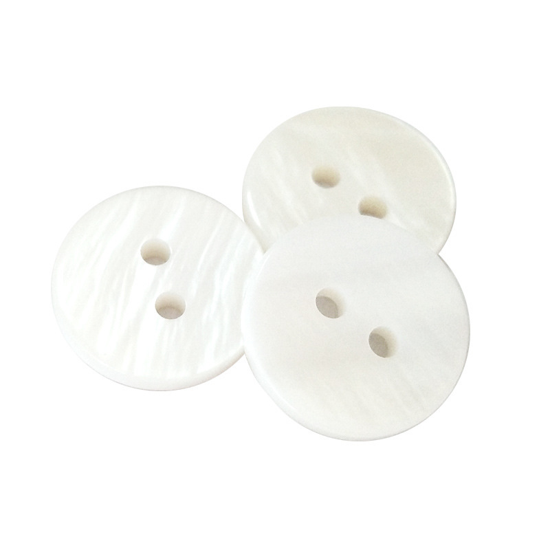 Botones de Concha Natural de Dos Orificios para Camisas y Prendas de Punto