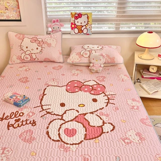 HelloKitty大版乳胶凉席可爱童趣三丽鸥印花空调软席跨境批发代发